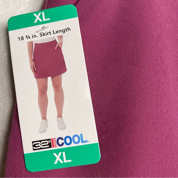 32 Degrees Cool Skort XL in Scarlet Oak - Picture 5 of 6